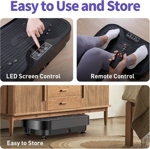 Vibration Plate Exercise Machine With Remote Control Vibration Platform for Weight Loss Whole Body Workout Machine