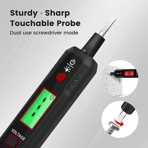 Voltage Detector 12-300V Smart Electric Pen Sound & Light Alarm Non-Contact Voltage Zero Fire Wire Tester Pen Meter