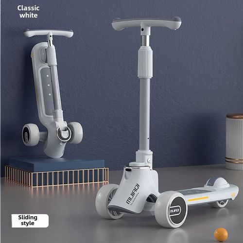 3 in 1 Kid's Scooter Children Cart Allows Both Sitting and Standing With Smoothly Wheels