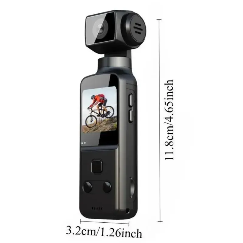 4K high-definition anti-shake pocket action camera, mini handheld camera, outdoor cycling camera