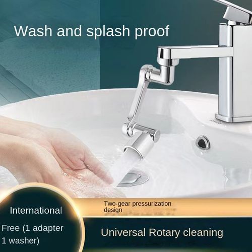 Stainless Steel Anti-splash Faucet 1080 Degrees Rotating Faucet Extender Aerator with Water Outlet Modes for Tap