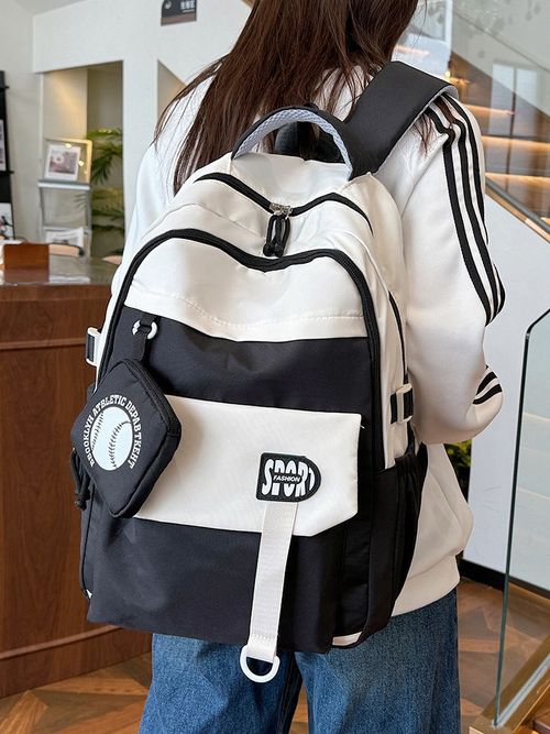 New high-appearure-level student schoolbag, fashionable version, large-capacity backpack