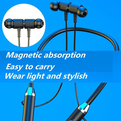 Neck hanging bluetooth headset large power sports game neck hanging wireless bluetooth headset