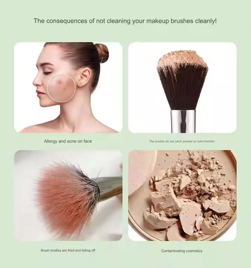 Portable automatic USB electric makeup brush cleaning machine, beauty makeup brush set, blush brush, full-size dryer💎