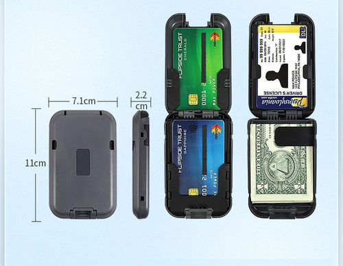 Large Capacity Fashion Short Credit Card Bag Solid Color Metal Wallet Anti-Theft Wallet for Unisex