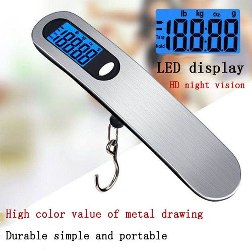 Hot Sales Digital Travel Scale Lcd Display Electronic Stainless Hanging 50kg Weighting Portable Digital Luggage Scale