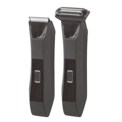 Two-in-one body hair clipper, electric push clipper, LCD digital display, electric waterproof shaving device Type-C charging