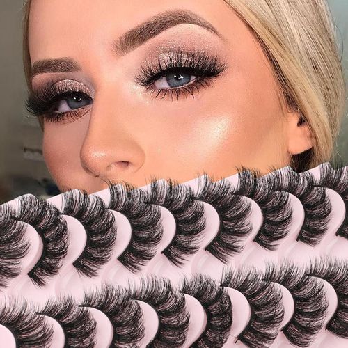 3D Simulation Mink Hair Thick False Eyelashes 20 Pairs