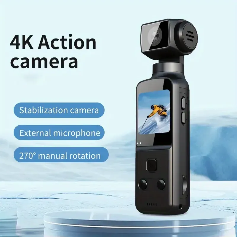 4K high-definition anti-shake pocket action camera, mini handheld camera, outdoor cycling camera