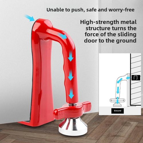 Family bedroom, hotel and personal protection devices, locking door stop, safety device, portable door lock bracket