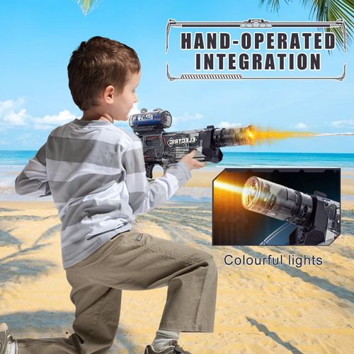 New Long Range Motorized Water Gun Toys with Interactive Lighting High Capacity Water Squirt Guns Summer Outdoor Toys