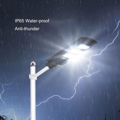 Three light sources one street lamp
