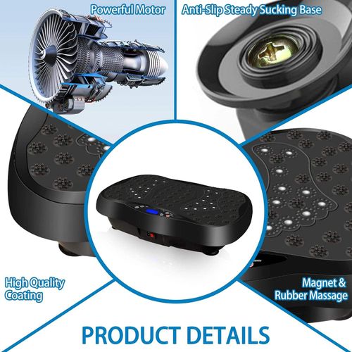 Vibration Plate Exercise Machine With Remote Control Vibration Platform for Weight Loss Whole Body Workout Machine