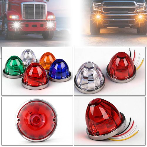 🔥HOT SALE🔥COD! Watermelon-shaped Truck Side Lights, Truck Parking Lights, Indicator Lights, Side Lights, LED Lights, Warning Lights, Chassis Lights
