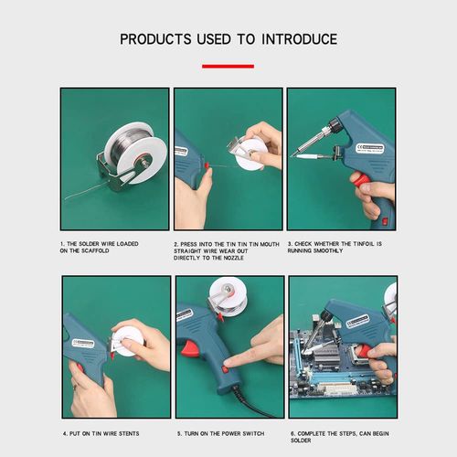 🔥HOT SALE🔥COD! External-Heating Manual Soldering Gun, Handheld Solder Feeder, 80W Soldering Iron with Soldering Tip
