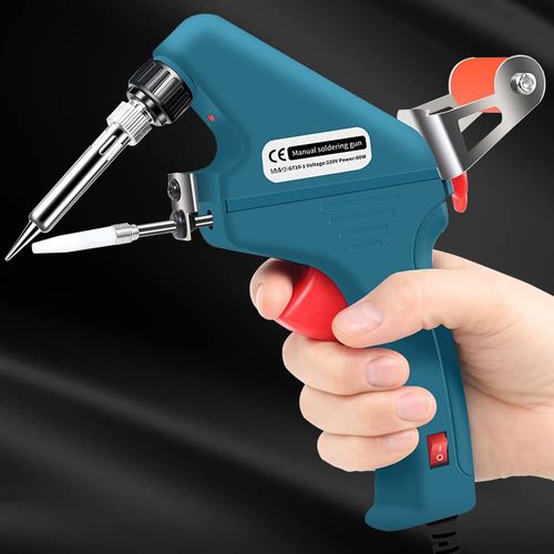 🔥HOT SALE🔥COD! External-Heating Manual Soldering Gun, Handheld Solder Feeder, 80W Soldering Iron with Soldering Tip