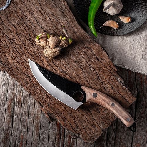 Butcher Knife Hand Forged Steel Boning Knife Set Kitchen Knife Wood Multipurpose Vegetable Meat
