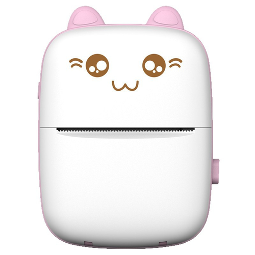 Cute Portable Printer with Cloth Bag and Plenty of Printing Paper | 200dpi Wireless BT, Photo and Label Printing, USB Charging, Ink-less, Ideal for Travel and Home Use, Includes USB Cable | COBEISI Brand