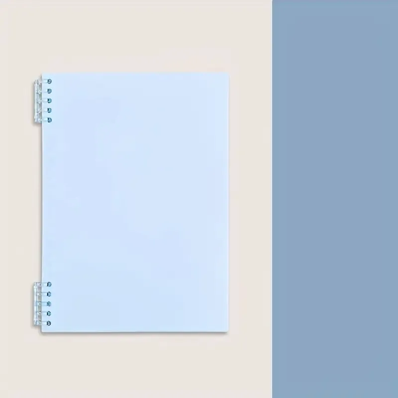 1 B5 loose leaf notebook, 60 pages each, can be folded 360 degrees. Loose leaf binding, labor-saving and quiet, thick paper, suitable for schools, offices, businesses, studies, families, event records, etc.