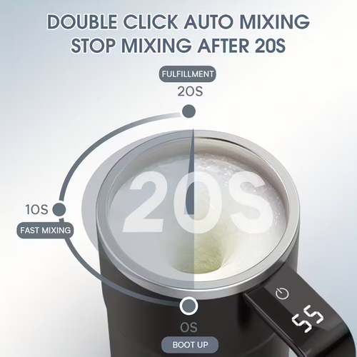 Self Stirring Mug, Auto Magnetic Coffee Mug with LED Display Temperature, Rechargeable Automatic Stirring Mug, 12oz Self Mixing Cup with Lid to Stir Coffee Mixed Milk at Desk Use