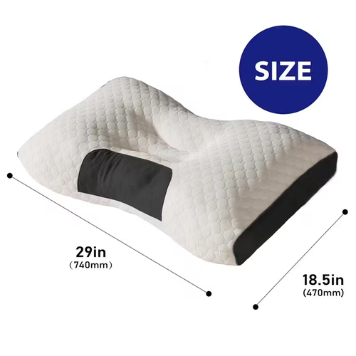 4 Ultra-Soft Neck Support Pillows - Premium Pillow Inserts with Removable, Machine-Washable Covers for Ultimate Comfort. Deep Sleep, Breathable Fabric. Modern Bedroom Essential.