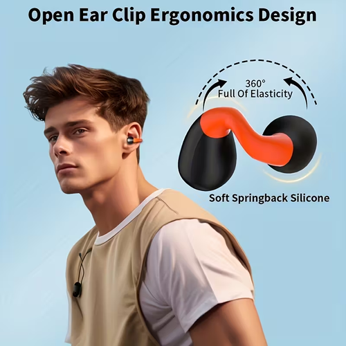 Truly Open Wireless Earbuds (Wireless 5.4 TWS), Experience 360° Ambient Awareness & All-Day Comfort. Secure Open-Ear Fit for Sports or fitness.