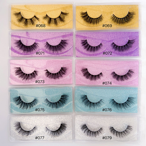 Mega sale 20 Pairs of False Eyelashes from 0.39inch to 0.79inch, 3D Different Models