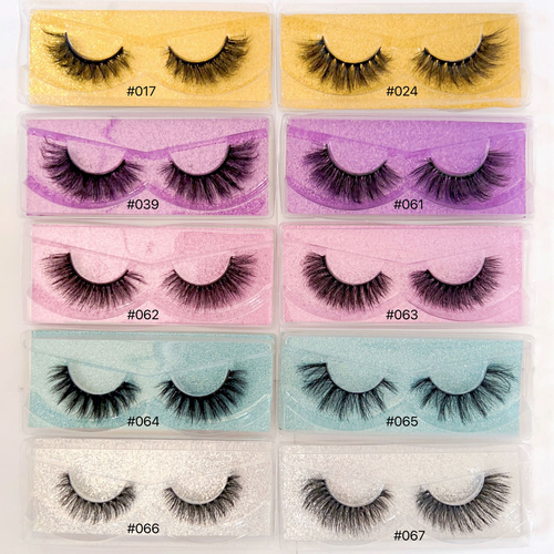 Mega sale 20 Pairs of False Eyelashes from 0.39inch to 0.79inch, 3D Different Models