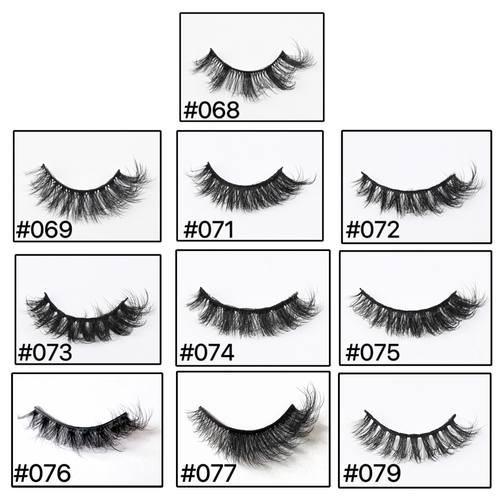 Mega sale 20 Pairs of False Eyelashes from 0.39inch to 0.79inch, 3D Different Models