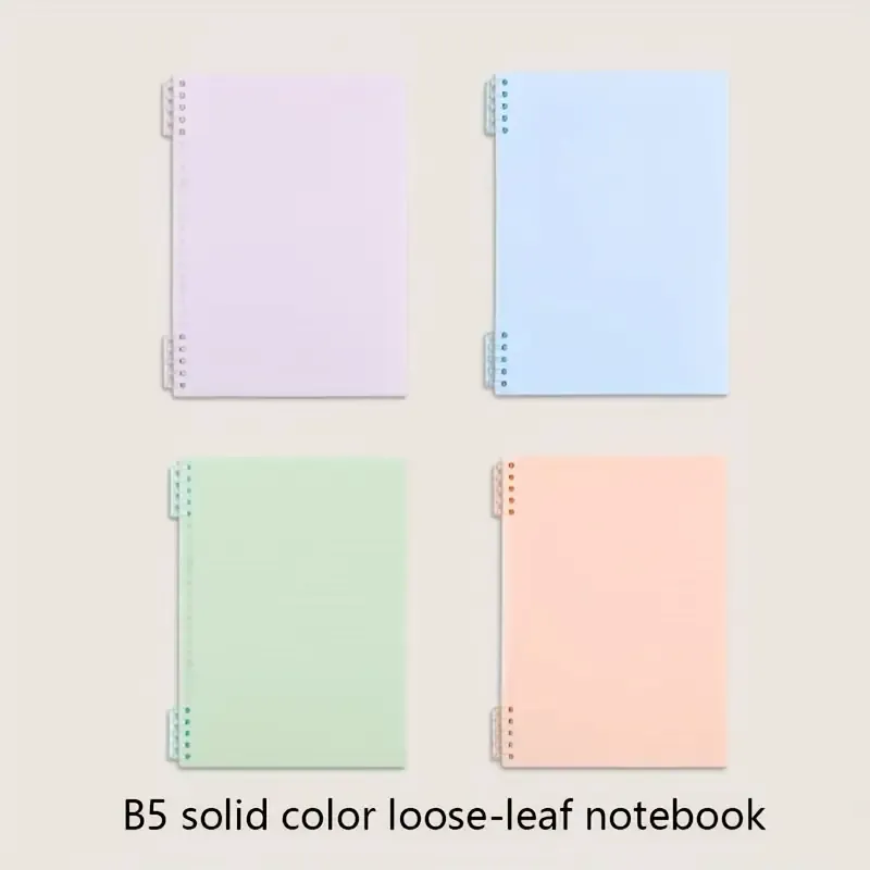 1 B5 loose leaf notebook, 60 pages each, can be folded 360 degrees. Loose leaf binding, labor-saving and quiet, thick paper, suitable for schools, offices, businesses, studies, families, event records, etc.