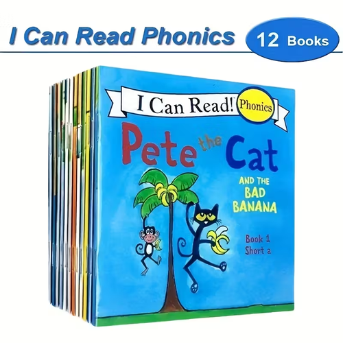 1 Set of 12 Books My First Grammar Book - Contains Short And Long Vowels, English Picture Book Pocket Book Bedtime Story Reading English Learning Educational Books, Simple Visual Vocabulary Practice Reading, Grammar Learning Book, Back to School Gift, Birthday Gift, School Supplies English Stories, Reading Books, Language Development. Foreign Language Learning Materials