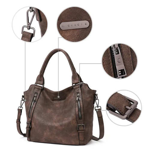 Laptop Tote Bag Purses for Women Vegan Vintage Leather Handbags Tote Purse Shoulder Bag Large Ladies Hobo Bags Gift Large Capacity Computer Bag for Work Everydag Bag Trendy Versatile Daily Commuting Bag