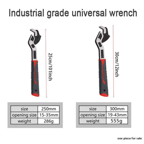 Multifunctional Self Locking Wrench Multi Model Flexible Pipe Wrench Quick Opening For Water Heating Pipes Single 12 Inch Heavy Duty Adjustable Maintenance Hand Tool