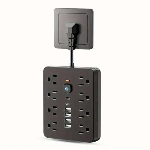 14-in-1 power socket - with overload protection and one-touch control