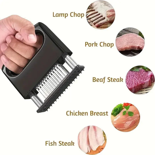48‑Blade Stainless Steel Meat Tenderizer, Must‑Have Kitchen Gadget