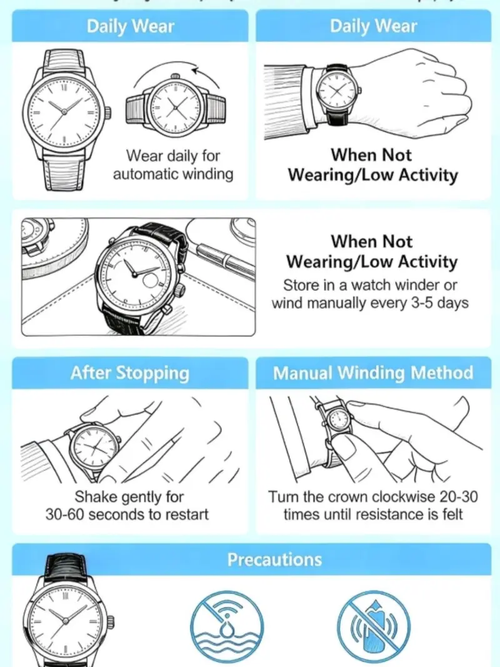 Business Fashion Round Dial Leather Strap Analog Mechanical Watch, Vintage All-match Buckle Automatic Wristwatch for Gift, Luminous Spring Pointer Design Watch with Box, Automatic Watches, National Day Offers, Mechanical Style Watches