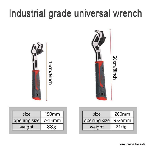 Multifunctional Self Locking Wrench Multi Model Flexible Pipe Wrench Quick Opening For Water Heating Pipes Single 12 Inch Heavy Duty Adjustable Maintenance Hand Tool