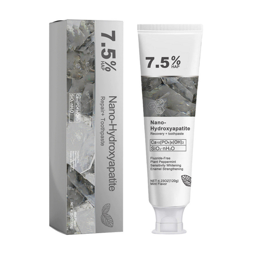 3‑Pack 7.5% Nano‑HAP Fluoride‑Free Toothpaste, Enamel Repair