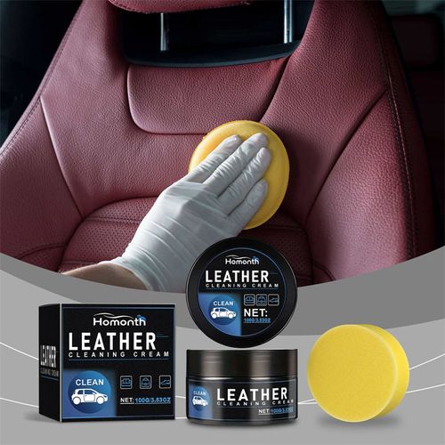 Car interior leather cleaning and maintenance cream