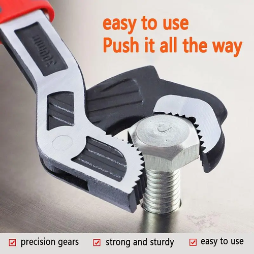 Multifunctional Self Locking Wrench Multi Model Flexible Pipe Wrench Quick Opening For Water Heating Pipes Single 12 Inch Heavy Duty Adjustable Maintenance Hand Tool