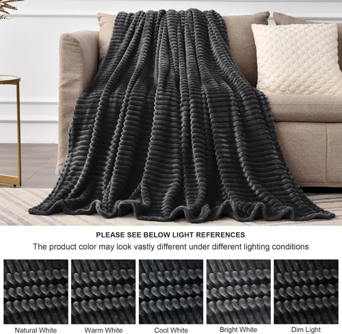 5×6.5ft Double Bed Blanket, Soft Large Bed Throw for Home & Bedroom