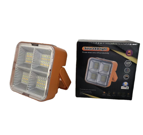 IP65 Waterproof LED Flood Light, Rechargeable Portable LED Work Light Outdoor Emergency Camping Solar Charging Floodlight