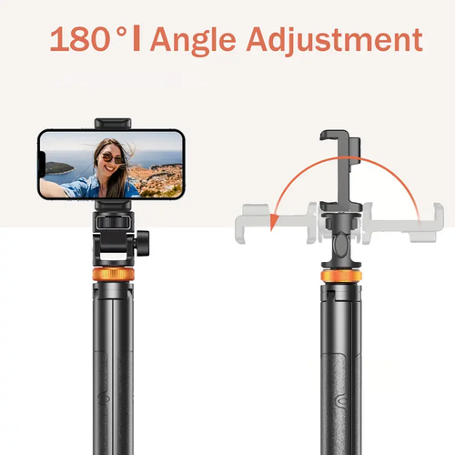 67 Inch Smartphone Selfie Stick with Wireless Remote and Upgraded Stable Tripod Stand, Tech Accessories, Videography Equipment, Content Creator Tools, Smartphone Mounted Modern Selfie Accessories for iPhone 17 16 15 14 13 and Mobile Devices for Travel Use, Cell Phone Tripod
