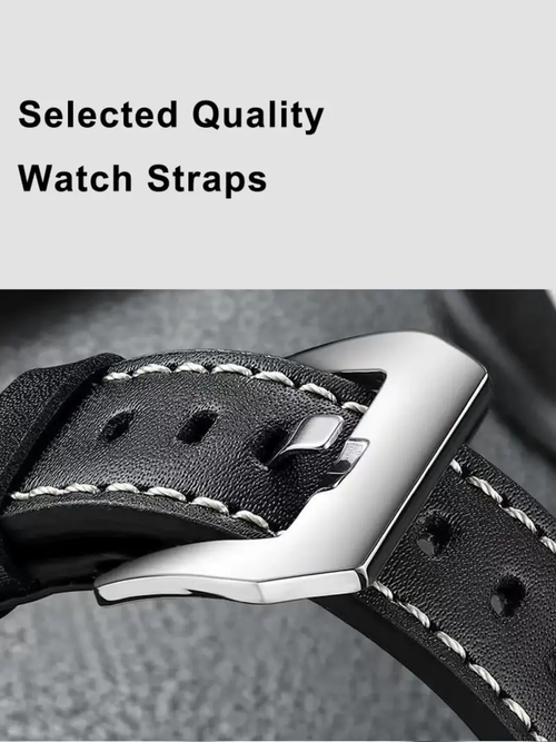 Business Fashion Round Dial Leather Strap Analog Mechanical Watch, Vintage All-match Buckle Automatic Wristwatch for Gift, Luminous Spring Pointer Design Watch with Box, Automatic Watches, National Day Offers, Mechanical Style Watches