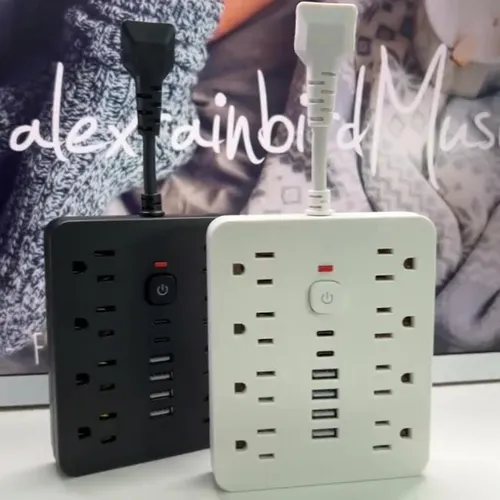 14-in-1 power socket - with overload protection and one-touch control