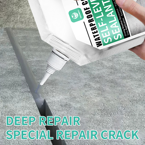 Archi Republic Self-Leveling Concrete Crack Filler Sealant, 1KG Quick Dry Waterproof Repair Adhesive For Driveway Patio Sidewalk