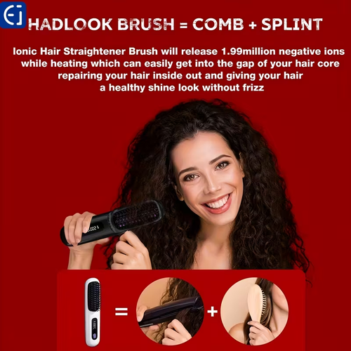 Wireless Hair Straightener Brush