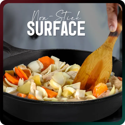 3Pcs Cast Iron Skillet Set 6.3 7.9 10.2 Inch Uncoated Non-Stick Frying Pans 16 20 26cm Multi Size Kitchen Cookware
