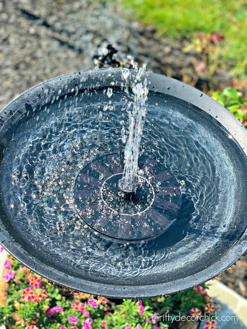 16cm Floating Solar Powered Fountain Pump Kit, Outdoor Solar Water Fountain for Garden Pond Bird‑Bath