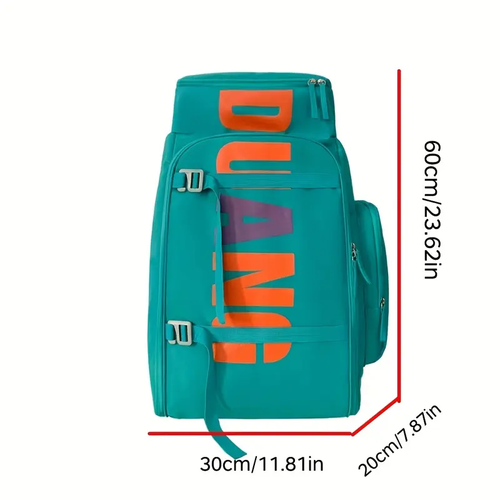 Large Capacity Black Travel Backpack Water Resistant Nylon Sport Bag Adjustable Strap Multi Compartment For School Outdoor Vacation Daily Use Size 23.62 11.81 7.87 Inch